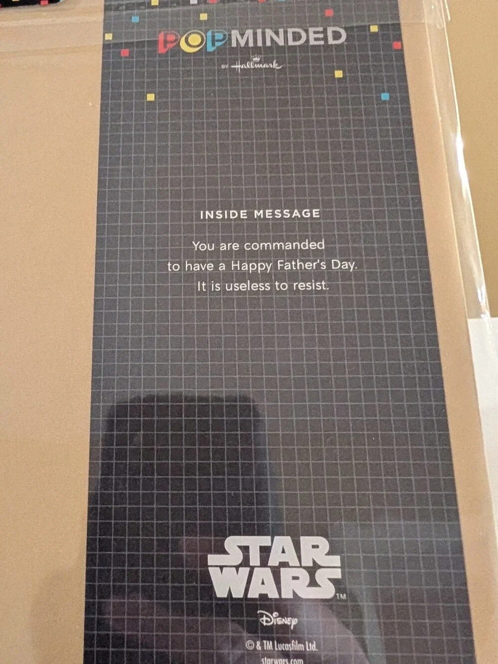 Star Wars Father's Day Card: Vader & Son (Popminded By Hallmark)